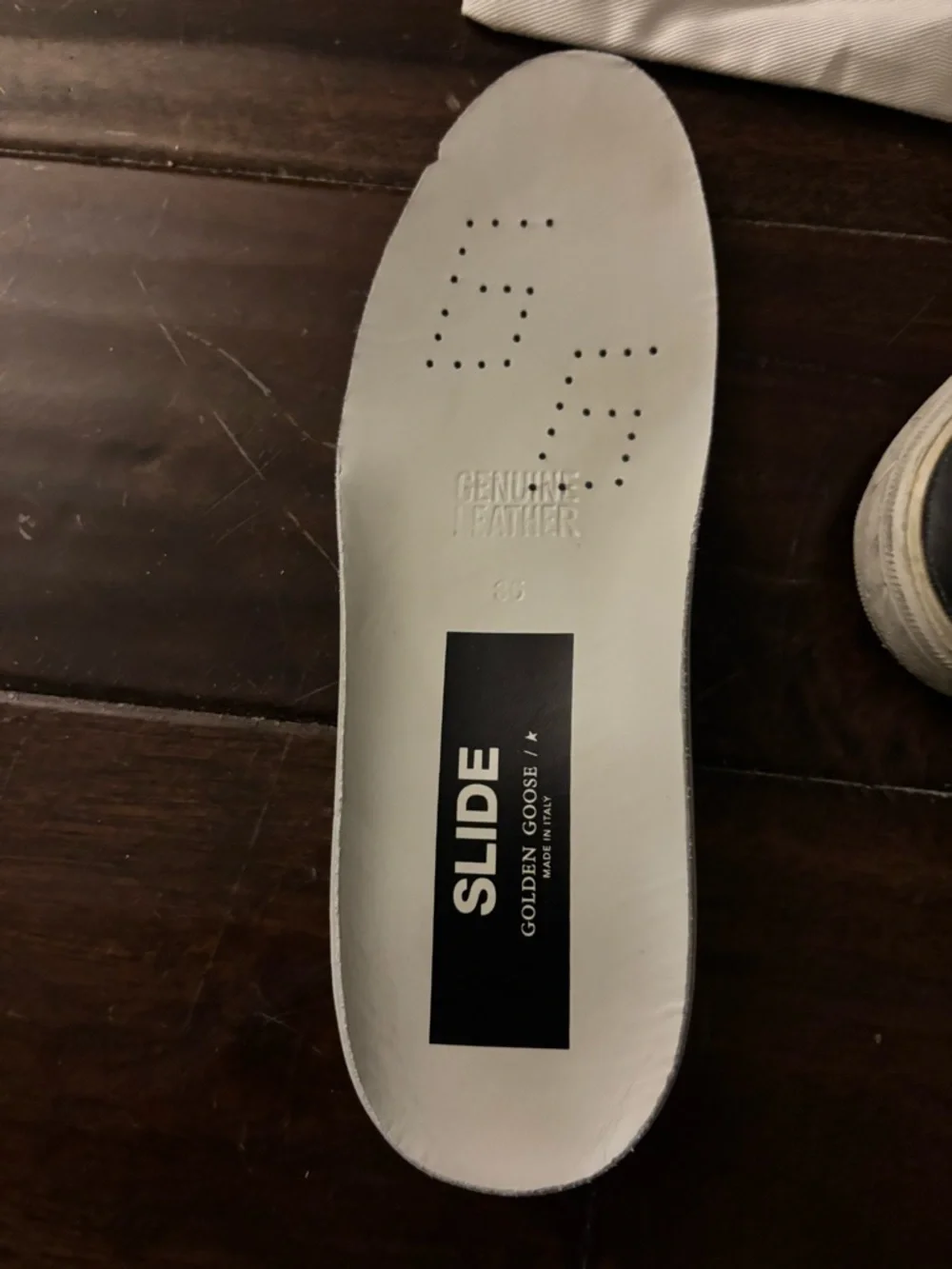 Golden Goose blue pony hair w pink star and glitter leather slides Sneakers 35 - Picture 3 of 5